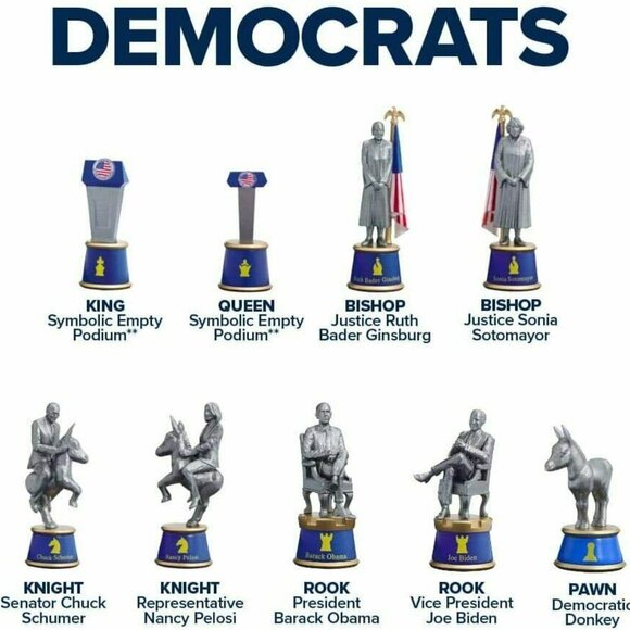 Battle For The White House Collector's Chess Set - Picture 2 of 4